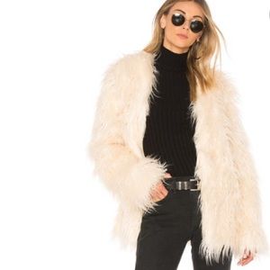 MinkPink Long Luxe Fur Jacket